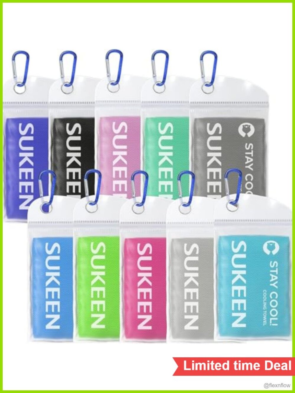 10 Pack Cooling Towels 40x12 Microfiber Gym Sweat Towels Quick Dry